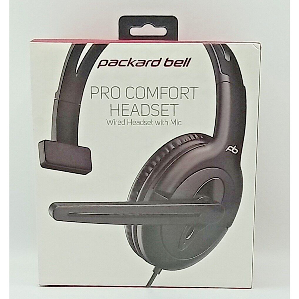 Packard Bell Pro Comfort Wired Headset w/Mic 3.5 mm Jack